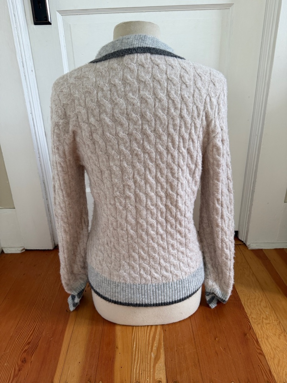 Anthropologie Cableknit‎ Collared Sweater Medium - Picture 3 of 5